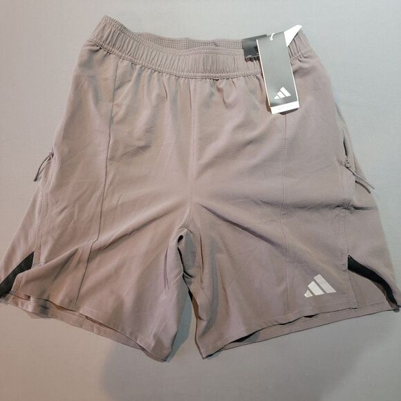 Adidas Mens 7" Workout Heat Athletic Training Shorts Charcoal Size Small NWT - Picture 1 of 14